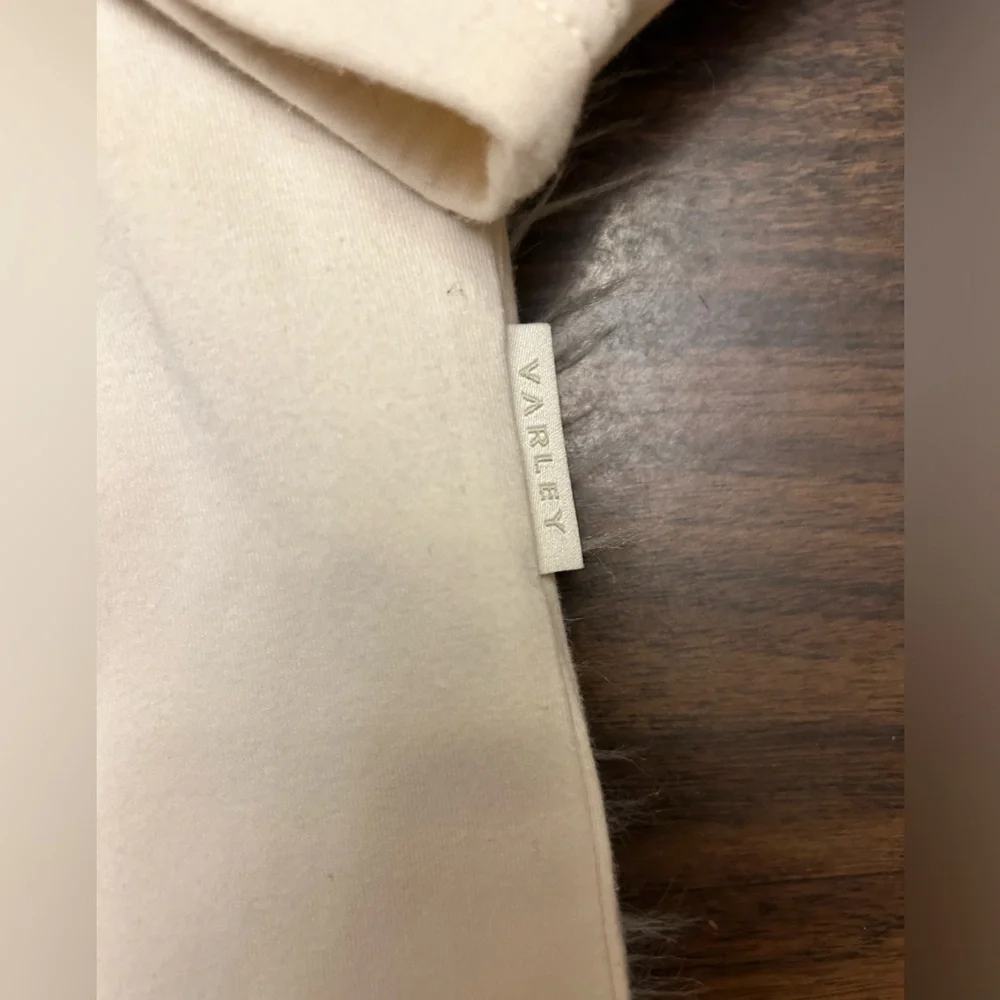 Varley Cream Drawstring Funnel Neck Pullover - Picture 7 of 16